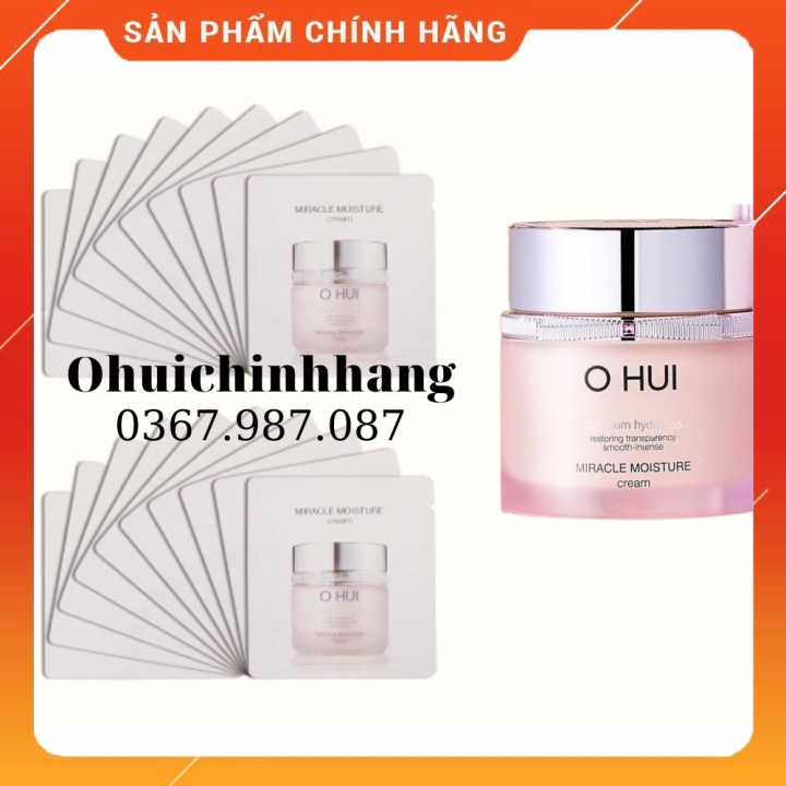 Gói kem dưỡng ẩm Ohui Miracle Moisture Cream dành cho da khô 1ml_𝐄𝐁𝐈𝐒𝐔 𝐂𝐎𝐒𝐌𝐄𝐓𝐈𝐂𝐒