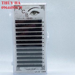 Mi khay ACB độ cong U_chất mi silk Hàn, mêm dễ bắt keo, dùng để nối volume, classic, tạo fan_dụng cụ nối mi_THÚY HÀ