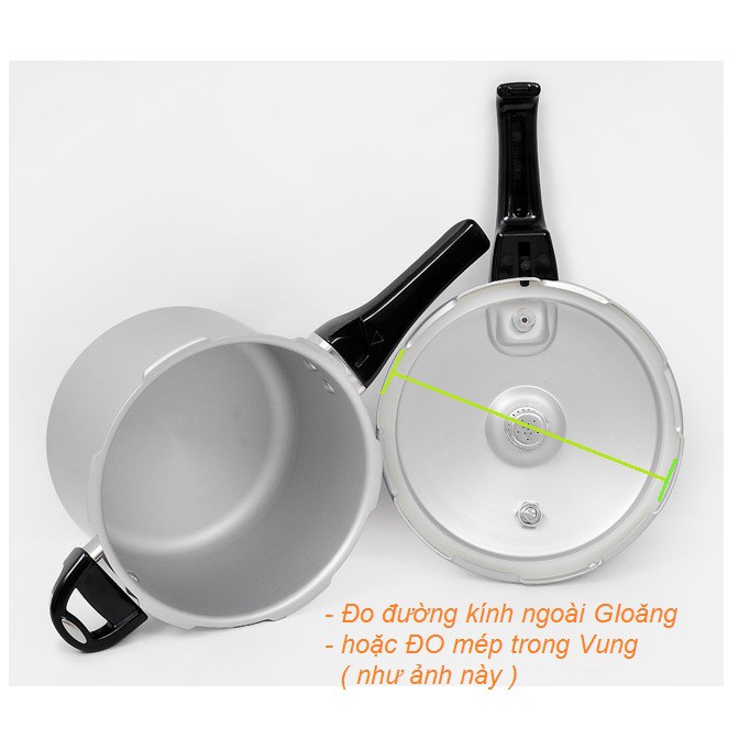 Gioăng nồi áp suất gas Supor - Zon dẹt 1 tay cầm các cỡ (roăng ga / zoăng / zoong / ron ) -giadunghn1