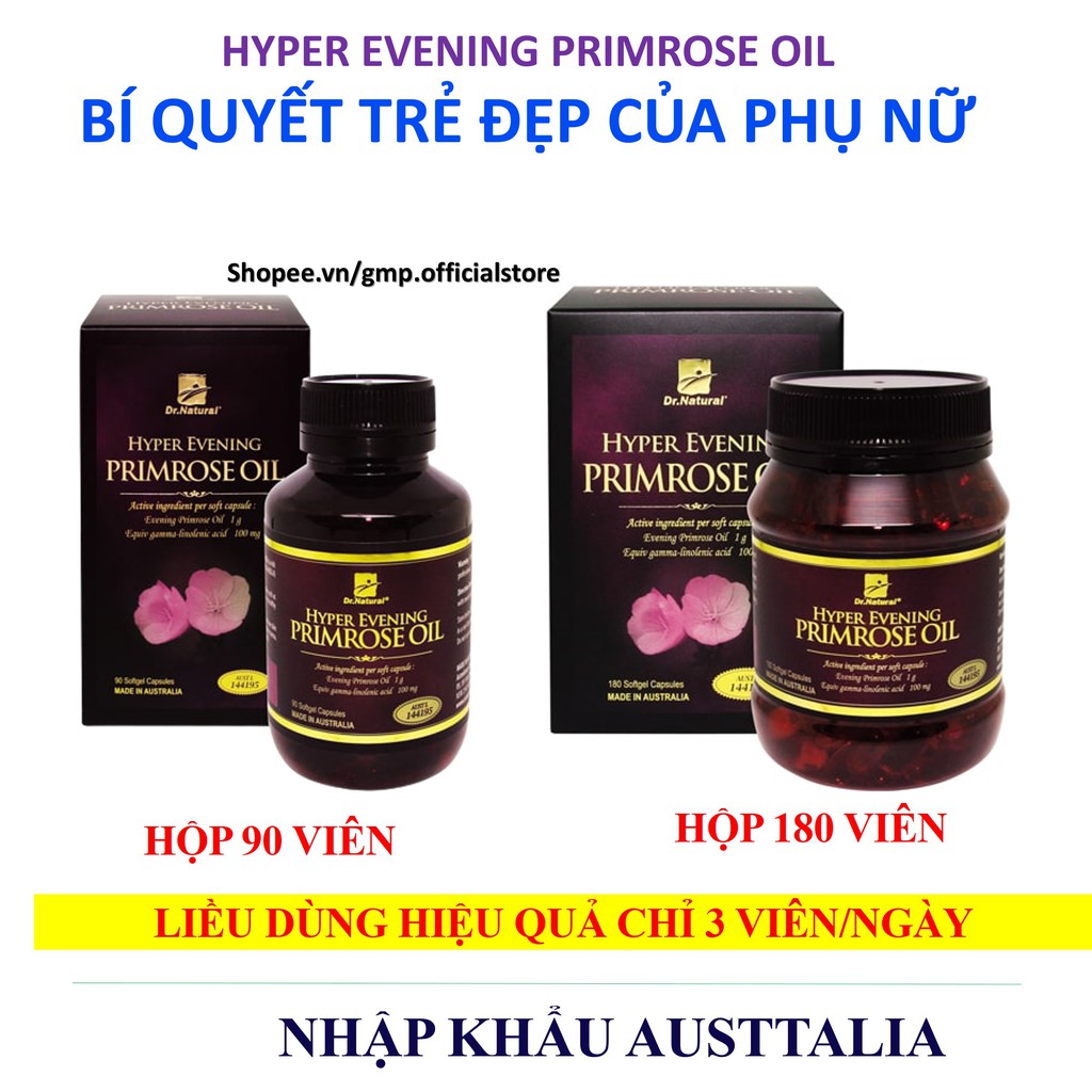 Viên uống bổ sung và cân bằng nội tiết tố giúp làm trắng da mờ nám tàn nhang Hyper Evening Primrose Oil nhập khẩu Úc | BigBuy360 - bigbuy360.vn