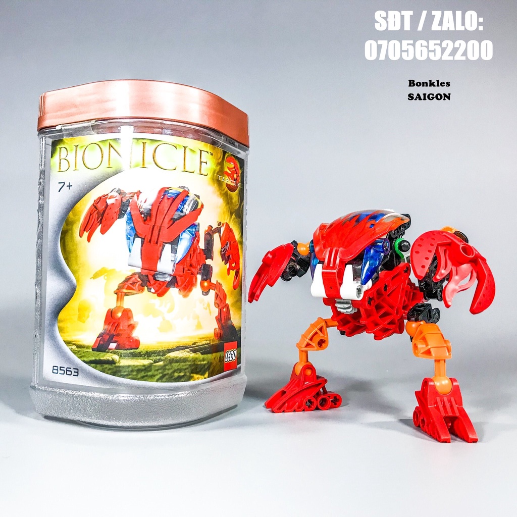Đồ Chơi Mô Hình Vintage lắp ráp LEGO Bionicle: Bohrok Tahnok 8563 Chính Hãng Đan Mạch (2002)