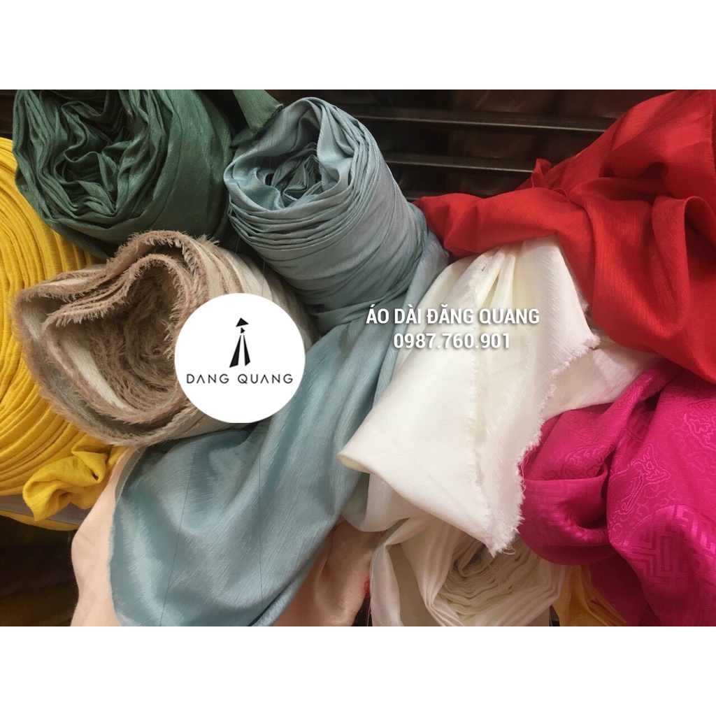 ÁO DÀI LỤA VÂN GỖ ĐẸP