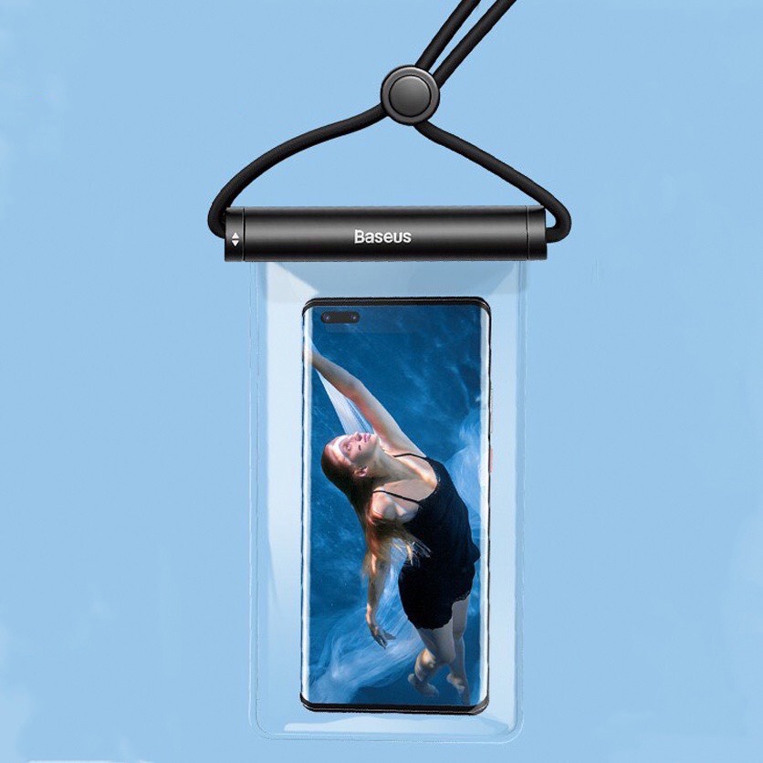 Túi Chống Nước Điện Thoại Baseus Waterproof 5 Lớp Chống Nước Tiêu Chuẩn IPX8 Cho Độ Sâu Đến 30m Phù Hợp Đi Biển Đi Phượt