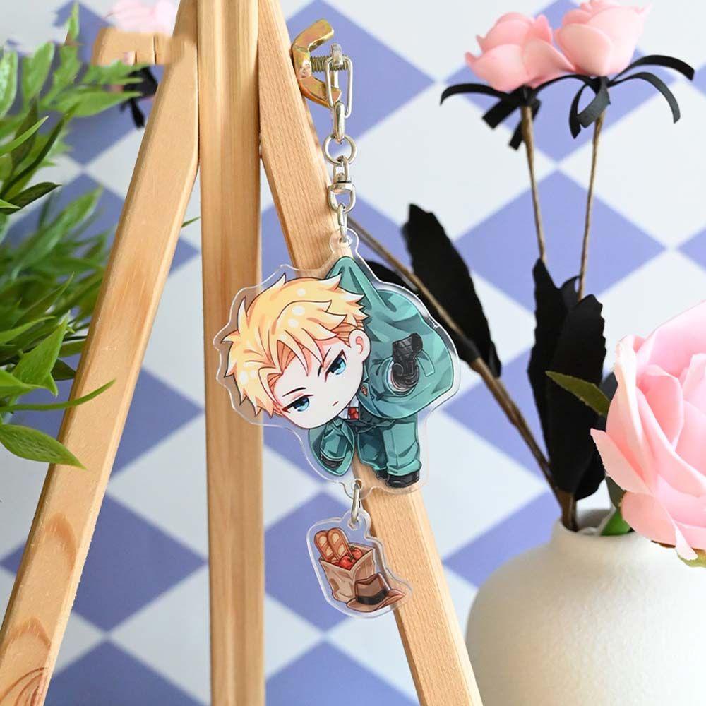 DARNELL Móc Chìa Khóa Hình Anime Nhật Bản Dễ Thương