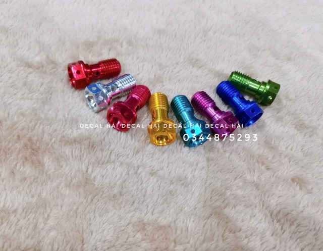 Ốc xỏ dây dầu nhôm màu