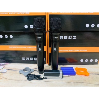 Micro karaoke không dây đa năng URX-200 (Mic Pin sạc, hút tốt, Chống hú, tăng giảm volume, sóng mạnh