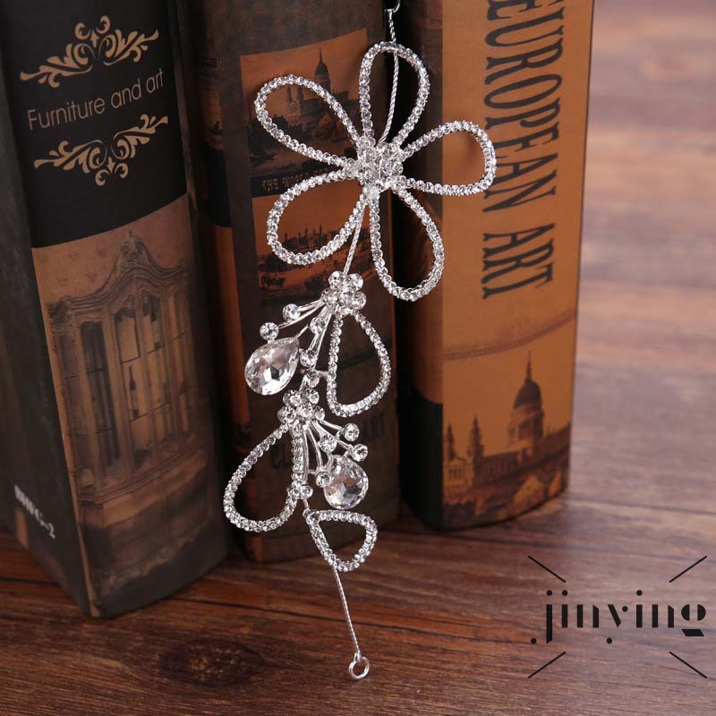 GETNOIVAS Băng đô cài tóc họa tiết hoa dành cho cô dâu