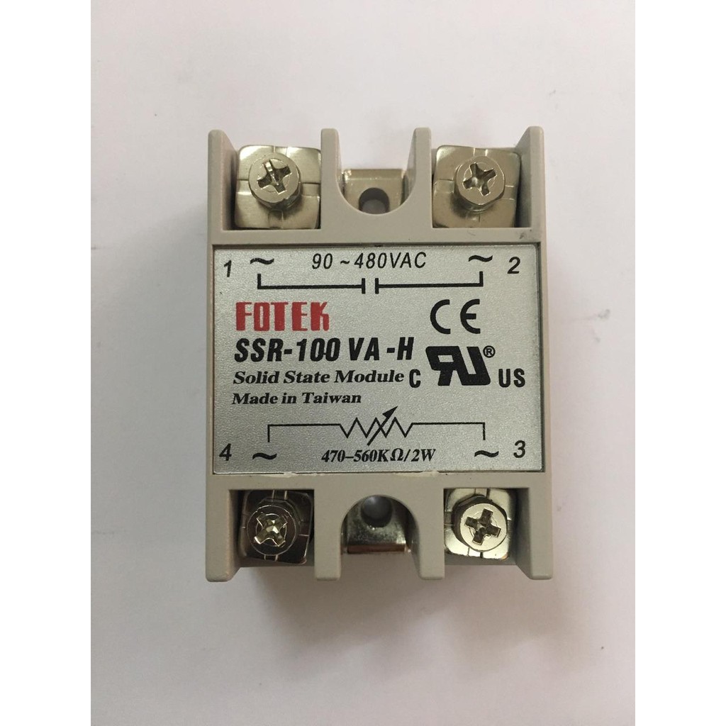 Rơle bán dẫn Fotek SSR-100 VA-H chuyên dụng cho nồi phở