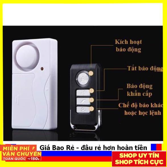 Báo Động Cửa Mở Cảm Biến Má Từ Có Remote KS-SF03R