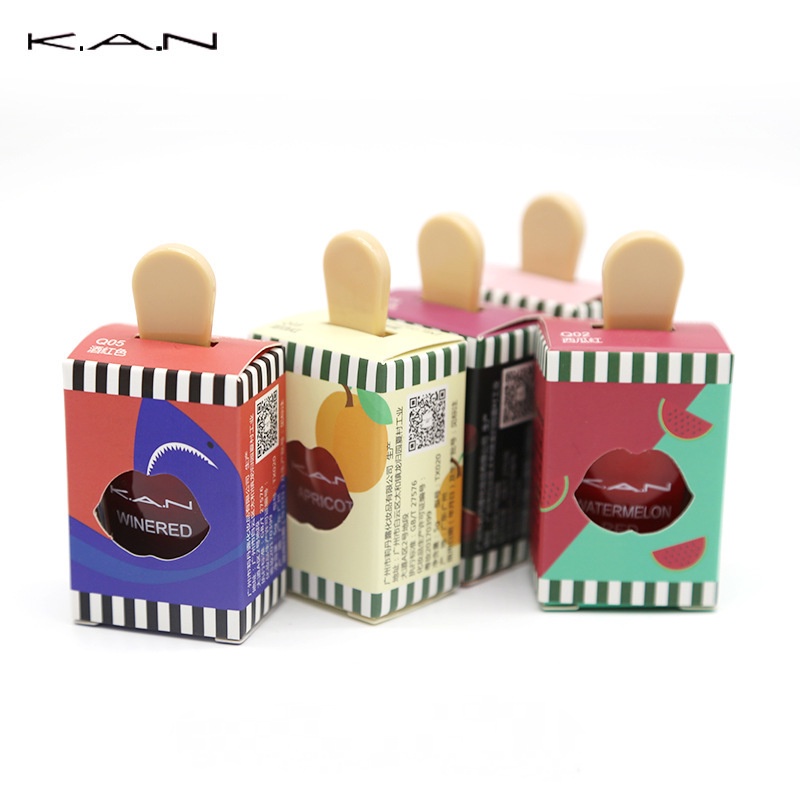 [Hàng mới về] Son bóng KAN chất lì dưỡng ẩm không dính cốc hình que kem Hàn Quốc dễ thương