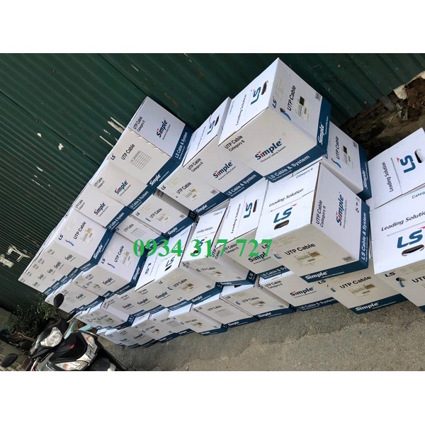 Dây, Cáp mạng Cat6 LS-VINA, UTP, 4 đôi, 8 lõi đồng, Cuộn 305m, GIÁ Bao gồm Vát