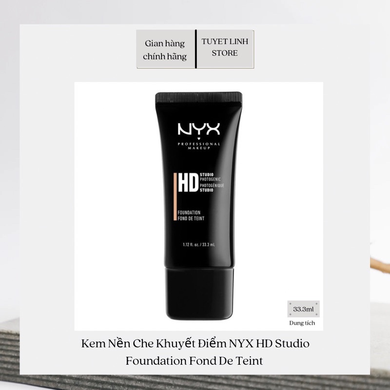Kem Nền Che Khuyết Điểm NYX HD Studio Foundation Fond De Teint 33.3ml