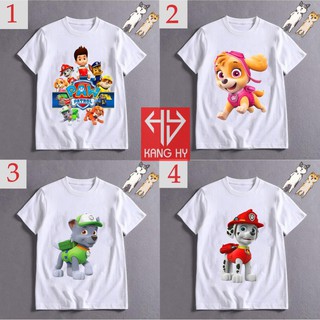 HOT SALE- 4 mẫu áo thun đội chó cứu hộ paw patrol F080 - áo cực ĐỘC