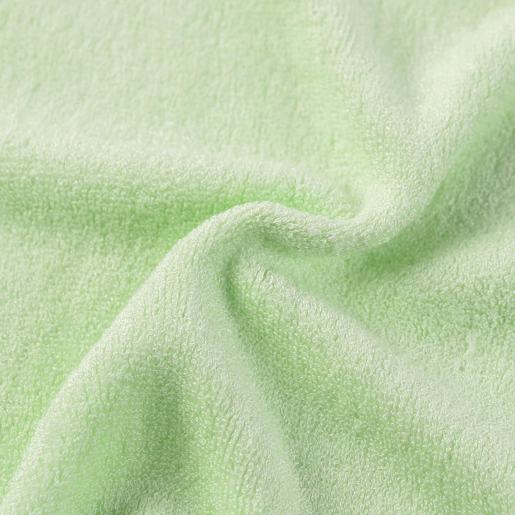 Set 6 khăn mặt sợi tre Organic siêu mềm mịn 25x25