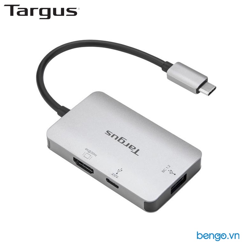 Cổng Chuyển TARGUS 3 In 1 USB-C To USB-A + USB-C + HDMI 4K - ACA948AP-51