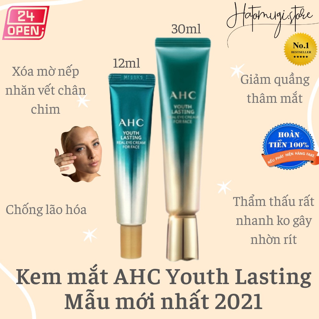 Kem mắt AHC Ageless Real Eye Cream For Face 130ml [Hot New]