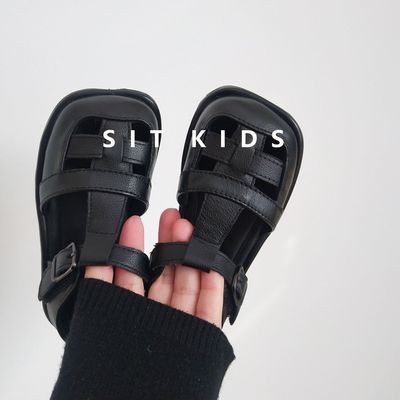 Giày Sandal Da Thật Hở Ngón Chống Trượt Mùa Hè 2021 Phong Cách Công Chúa Cho Bé Gái 5