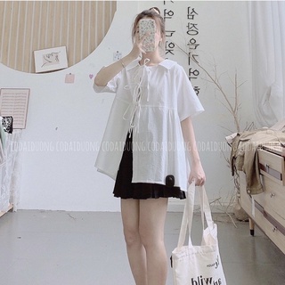 Áo babydoll thắt nơ (ảnh thật)