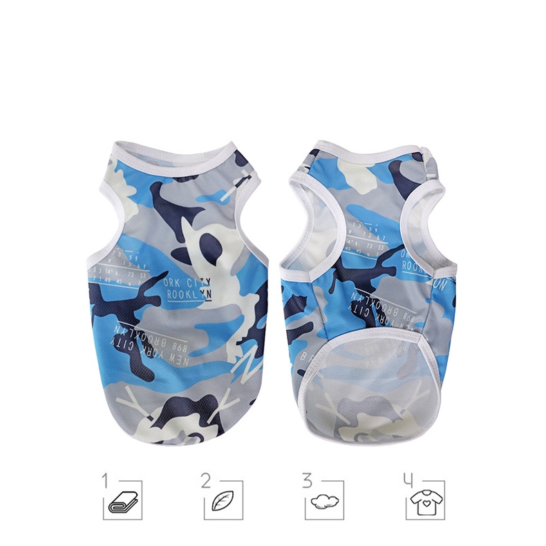 Áo Thun Ba Lỗ Mát Mẻ Nhanh Khô Mùa Hè Cho Thú Cưng