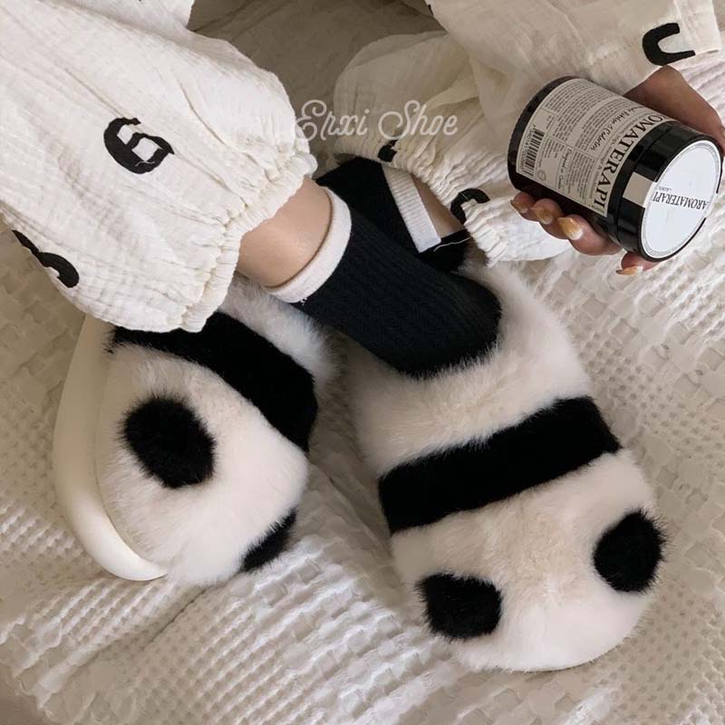 Dép Bông Đi Trong Nhà Hình Gấu Trúc Dễ Thương