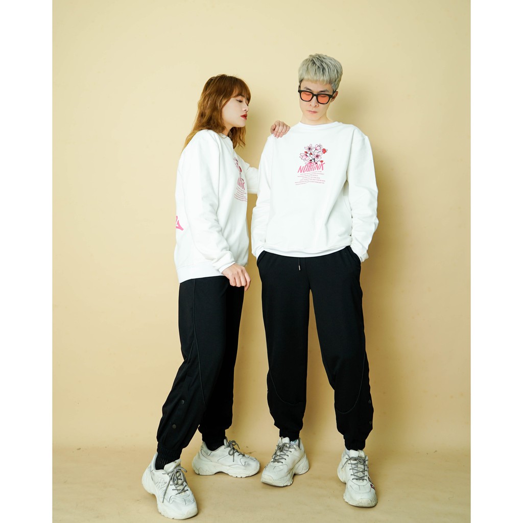 SIN GIÁ TỐT Áo SWEATER FLOWER Unisex N7 Dài Tay Oversize Nỉ Nam Nữ Basic Form Rộng Hàn Quốc Ulzzang Phong Cách Cá Tính