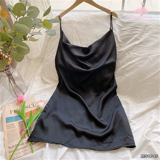 Váy ngủ cổ đỗ MAI SLEEPWEAR Lụa Mặc Nhà Trẻ Trung Cao Cấp MS1015