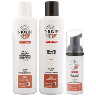 Bộ dầu gội xả Nioxin Trialkit chống rụng tóc System 4 150mlx2 + 40ml ( Colored Hair)