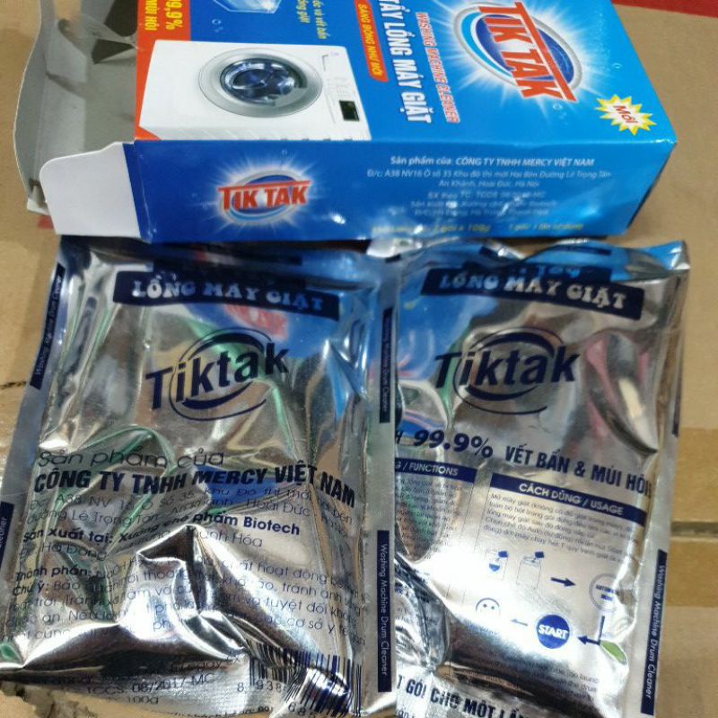 Tẩy Lồng Máy TIK TAK 2 gói 1 hộp