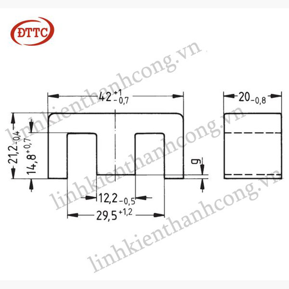 Biến Áp Xung EE4220 (8+8) Nằm