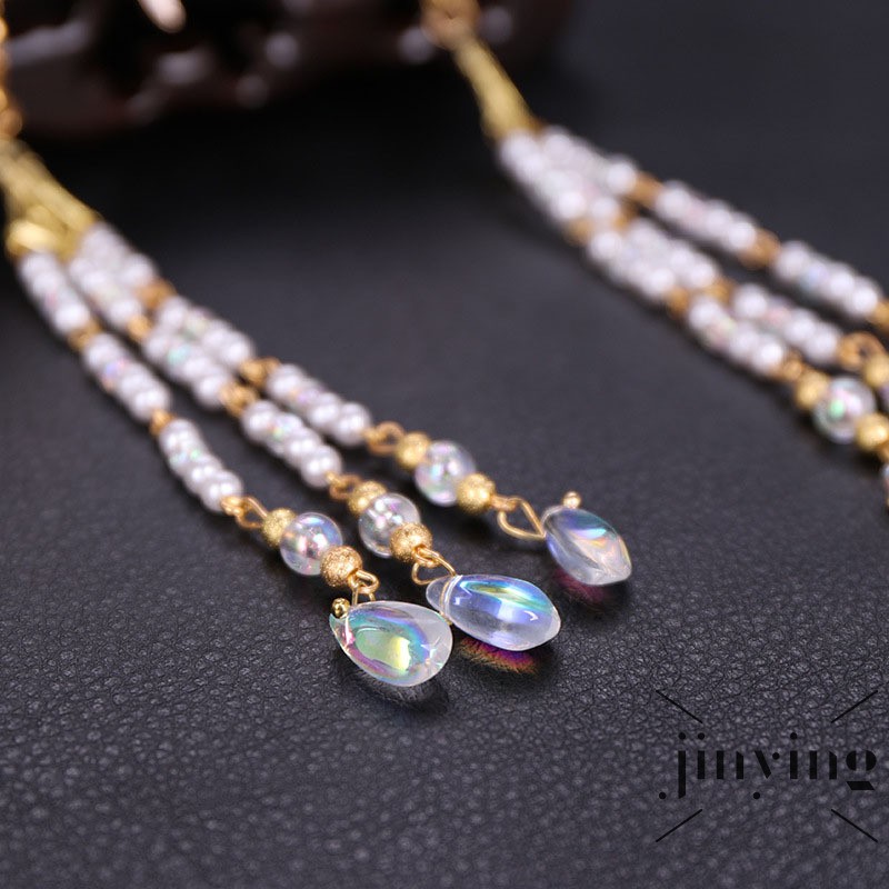 GETNOIVAS Phụ kiện tua rua phong cách Trung Hoa cổ điển thanh lịch dành cho nữ