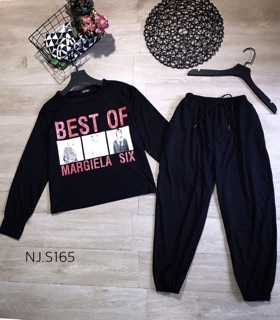 Set Áo Crop Tay Dài-Jog ger Bigsize (Có Ảnh Thật)