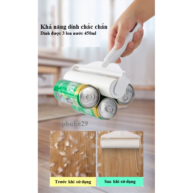 Cây Lăn Bụi 19CM Làm Sạch Quần Áo, Ga Giường, Sofa, Lông Chó Mèo