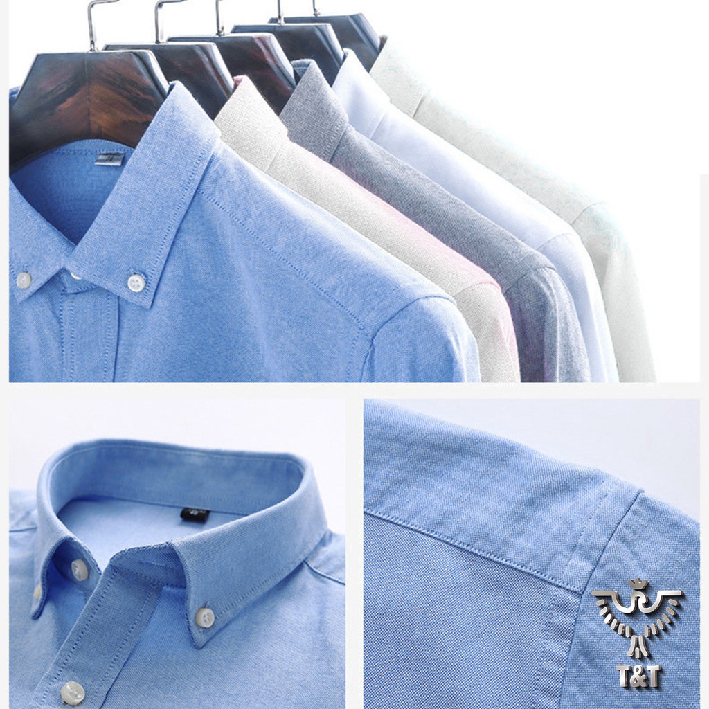 Áo sơ mi nam kiểu dáng công sở chất oxford thoáng mát thấm hút mồ hôi cao cấp SM401