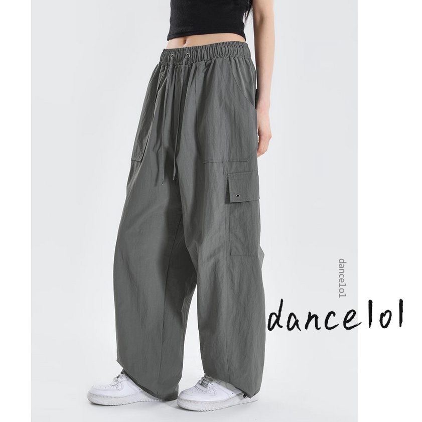 Quần Dài Dáng Rộng Thiết Kế Không Đối Xứng Có Túi Hàng Mới Dành Cho Bé Gái Nhảy Múa1O1-2022