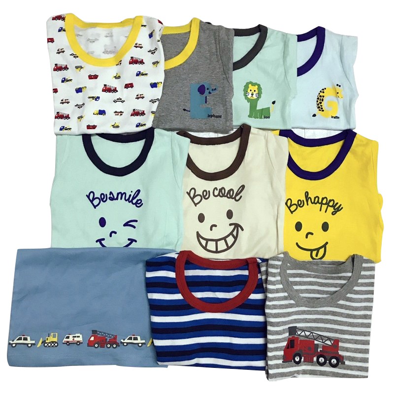 Áo thun GITA bé trai bé gái đáng yêu chất cotton hàng xuất dư Nhật