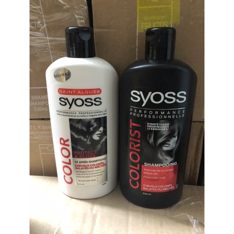 Bộ Dầu Gội Xả Tóc Syoss 500mlx2 Đức NUTRITION