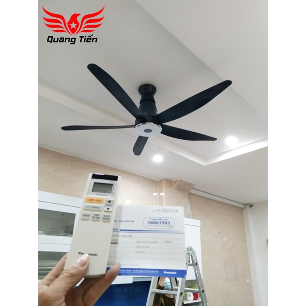 Quạt trần 5 cánh Panasonic DC F-60XDN ĐEN (220V)