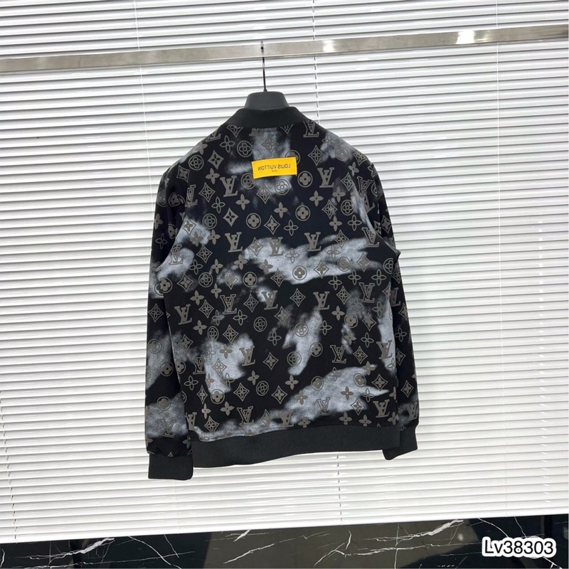 Áo Bomber Nam Loang Khoá Bấm Dày Dặn - Áo Khoác Bomber LV Cao Cấp