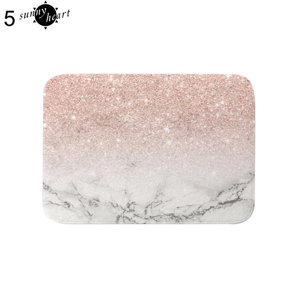 Thảm để cửa chống trượt họa tiết đá cẩm thạch/chữ hiện đại cho trang trí nhà