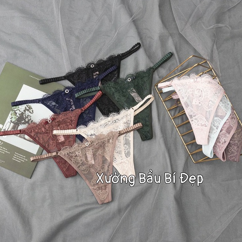 Quần Lót Nữ Ren lọt khe Sexy chun hông gợi cảm quyến rũ cho phái đẹp QL8001
