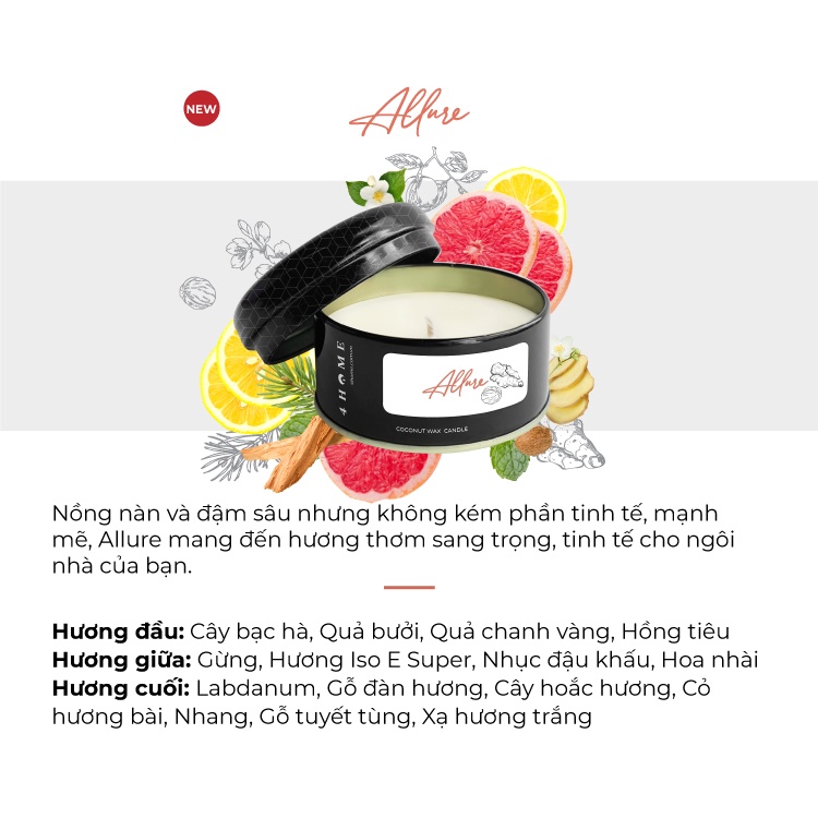 Nến Sáp Dừa 4HOME từ Yankee Candle - Allure