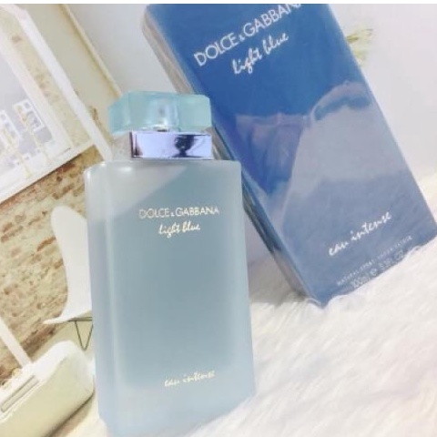 Nước Hoa Dolce Gabbana, Nước hoa DG Light Blue Intense 10ML, Nước hoa mùa hè thanh mát dành cho nữ