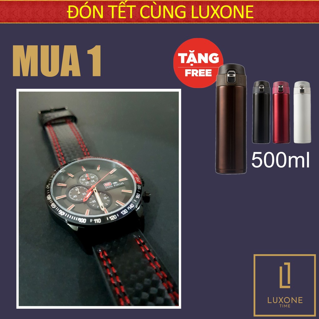 Đồng hồ nam mini focus dây da cao cấp