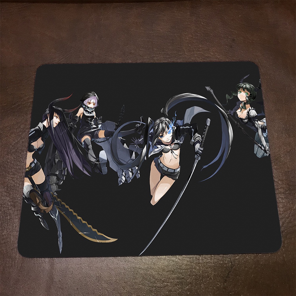 Lót chuột máy tính Anime Black Rock Shooter Wallpapers 1 Mousepad cao su êm ái. Nhận in theo yêu cầu