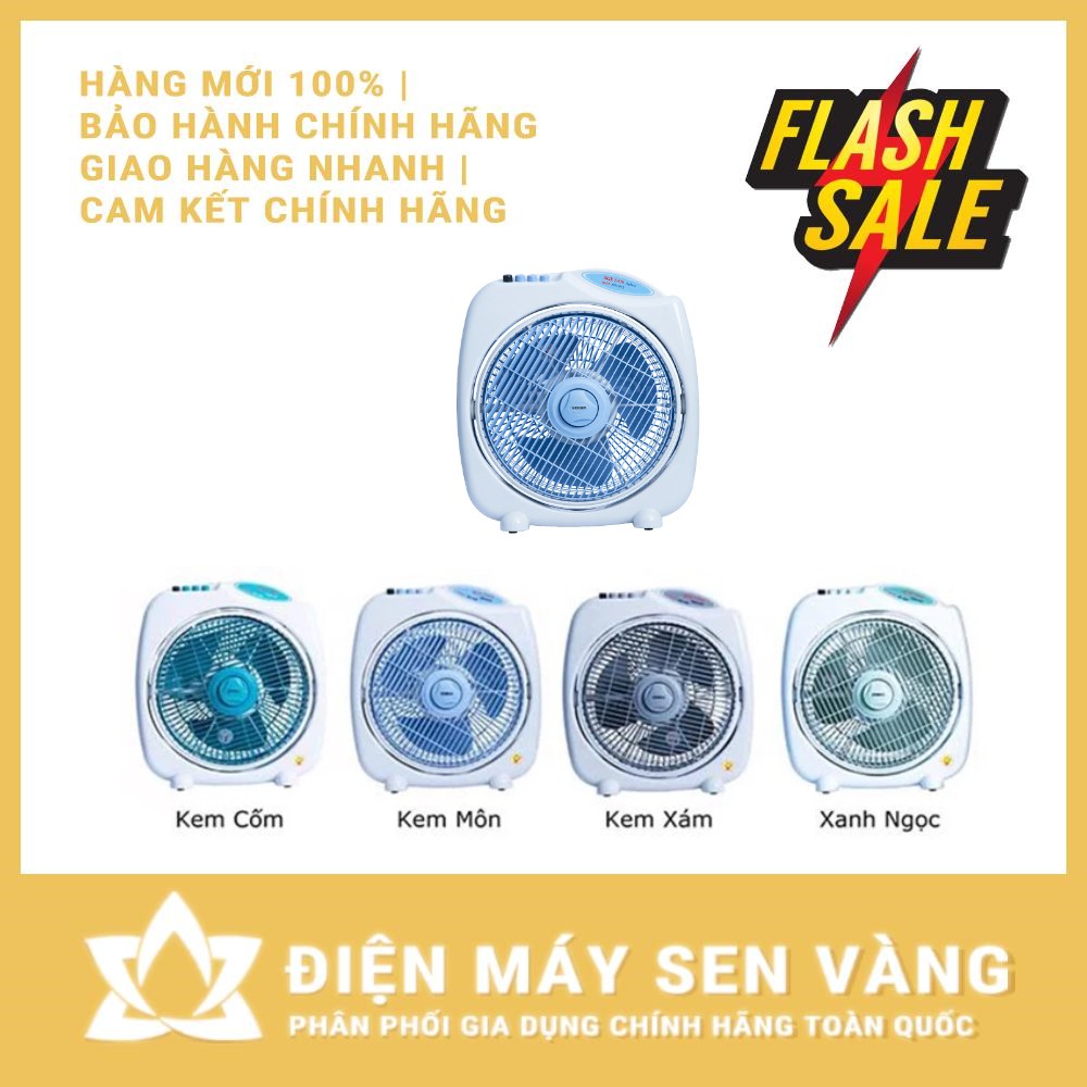 [CHÍNH HÃNG] QUẠT BÀN ĐẢO SENKO BD1012 3 CÁNH 40W - 3 TỐC ĐỘ - MÔ TƠ BẠC THAU - Made in Vietnam (Màu ngẫu nhiên)