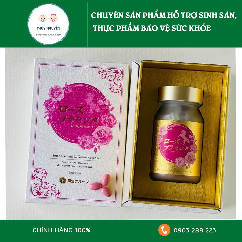 TẾ BÀO GỐC NHAU THAI NGỰA ♻️CHÍNH HÃNG ♻️Giảm 20k khi nhập mã  - HORSE PLACENTA DAMASK ROSE OIL