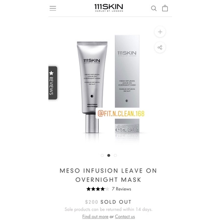 Mặt nạ ngủ đêm 111Skin - dạng gel