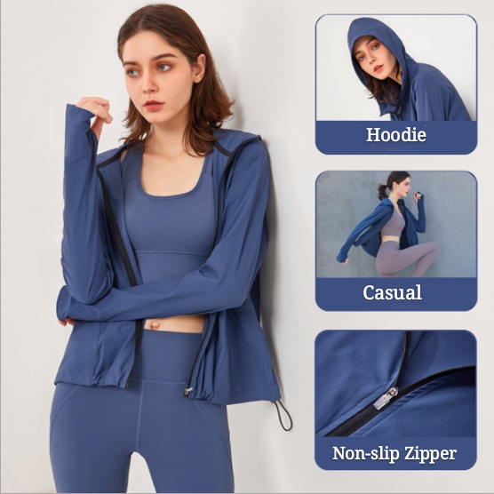 Air Active  Áo Khoác Thể Thao Dài Tay Có Khóa Kéo WT1280 FT