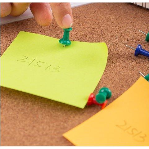 Đinh ghim nhỏ/Đinh mũ bảng nỉ/Push pins Deli 0021 - hộp 35 cái