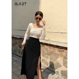 Chân váy chữ A xẻ tà bigsize 60 đến 90kg